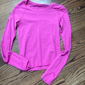Sonic pink Long Sleeve Women's Top